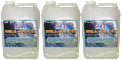 Carib Sea Sea-Pure Water морская вода в пластиковой бутылке 16,66л 3шт